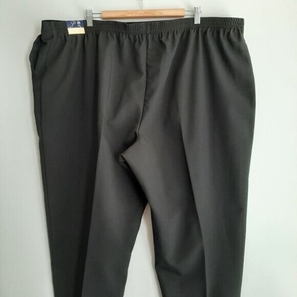 PENNINGTONS Boston Fit High Waist Pull-on Dress Pants Black Sz 28 P - Picture 5 of 8